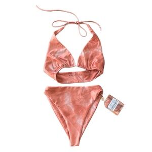 Neena Swim Kiri Bikini Set In Rust Size XS Top & Bottom NWT